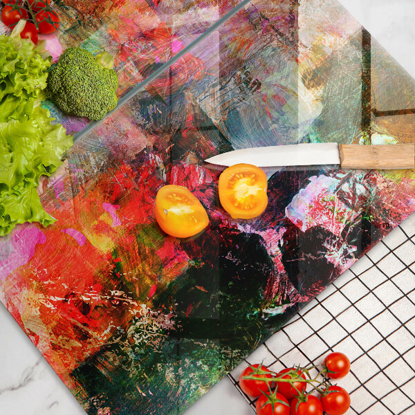 Chopping board Paint abstraction
