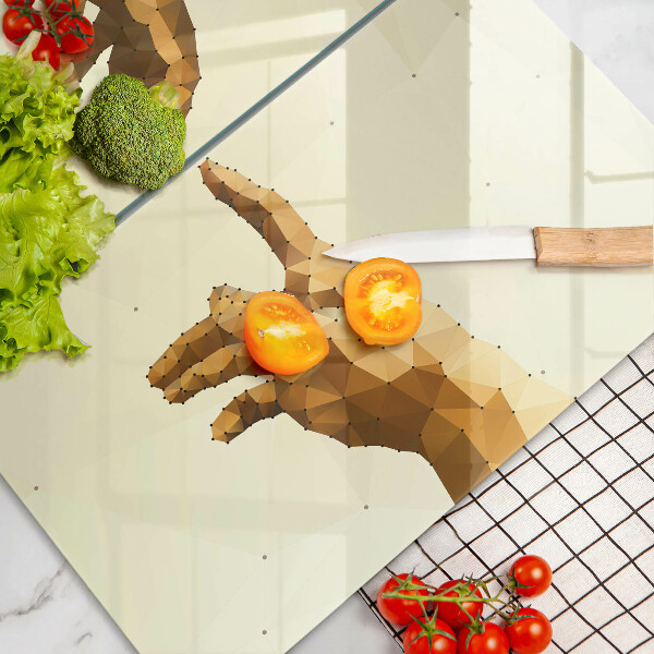 Chopping board Creation of Adam hands