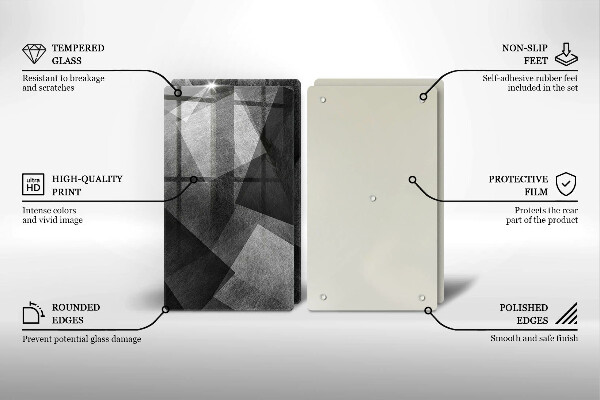 Chopping board Geometric abstraction