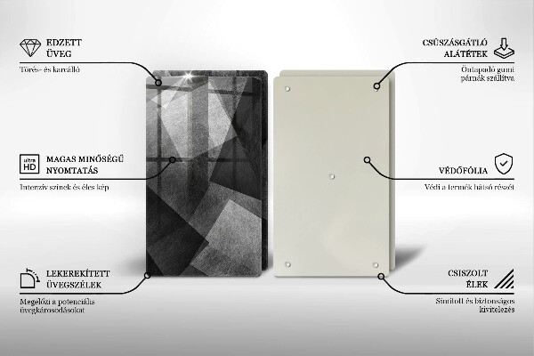 Chopping board Geometric abstraction