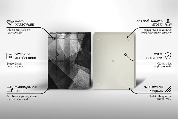 Chopping board Geometric abstraction