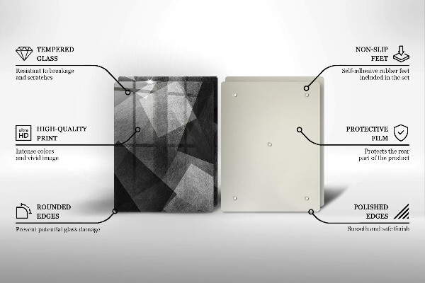 Chopping board Geometric abstraction