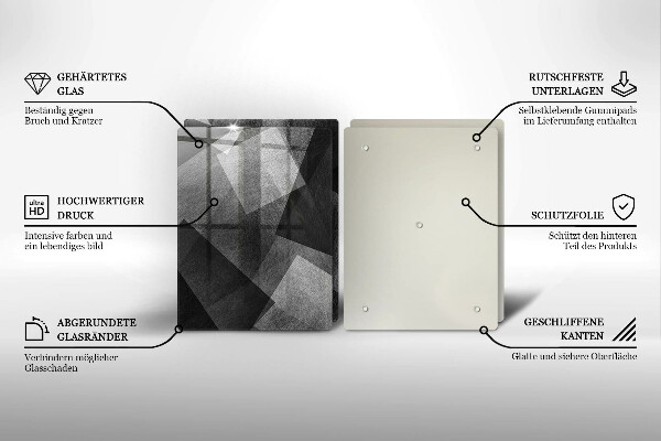 Chopping board Geometric abstraction