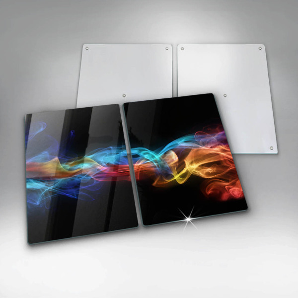 Chopping board Colorful smoke