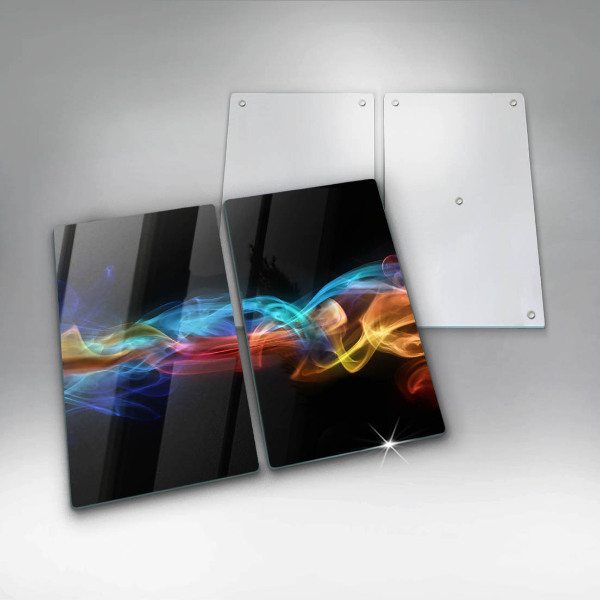 Chopping board Colorful smoke