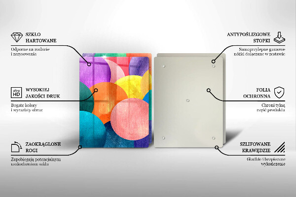 Chopping board Colorful wheels