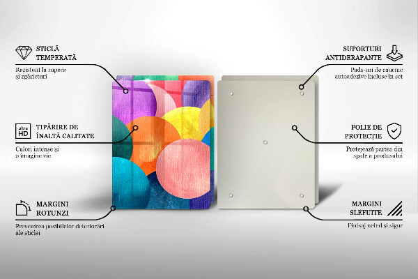 Chopping board Colorful wheels