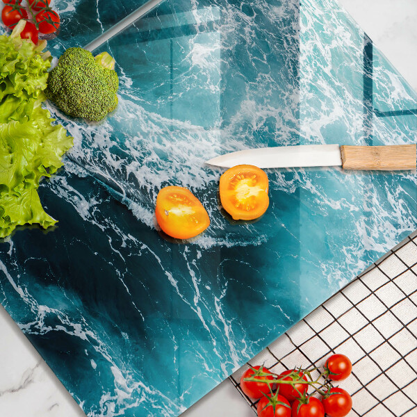 Chopping board Foamed water waves