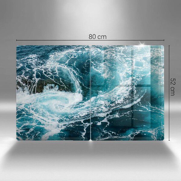 Chopping board Foamed water waves