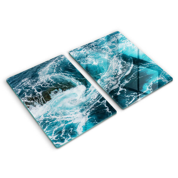 Chopping board Foamed water waves