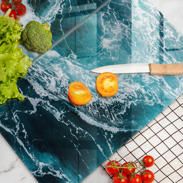 Chopping board Foamed water waves