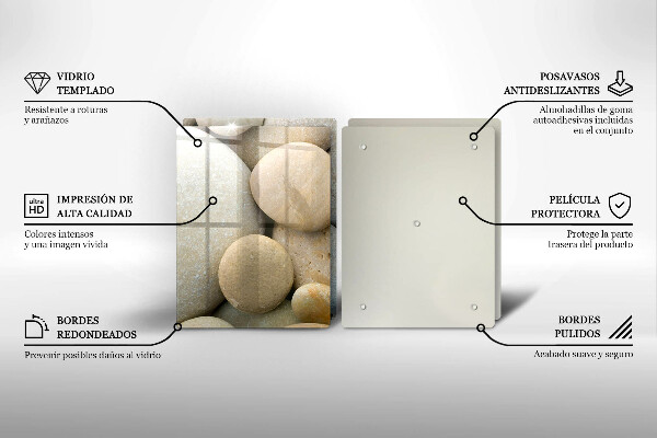 Chopping board Oval stone pattern