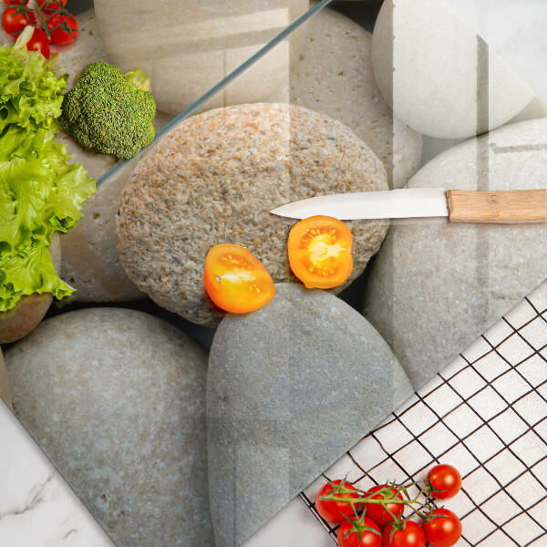 Chopping board Oval stone pattern