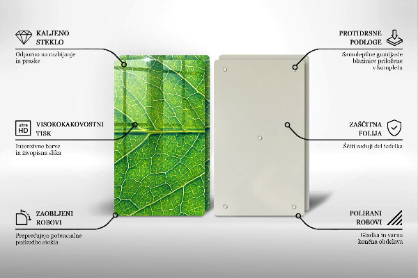 Chopping board Leaf lines nature