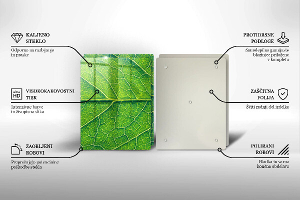 Chopping board Leaf lines nature