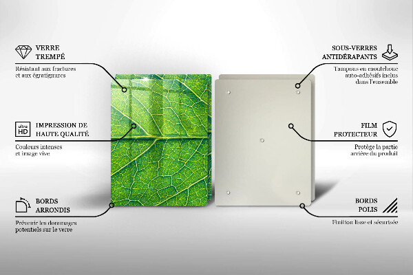 Chopping board Leaf lines nature