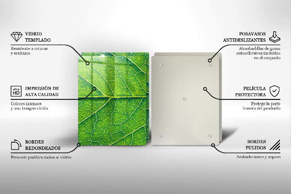 Chopping board Leaf lines nature