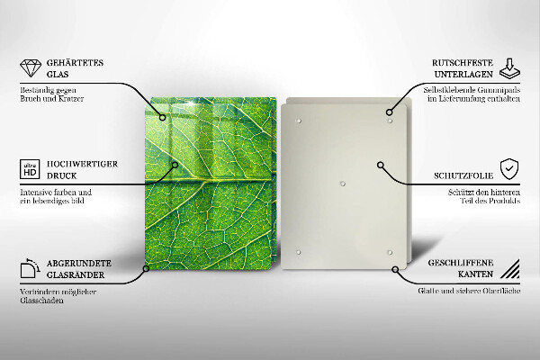 Chopping board Leaf lines nature