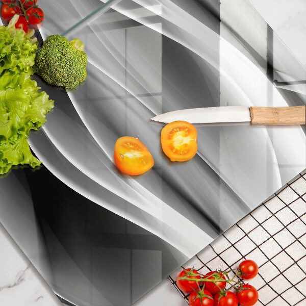 Chopping board Abstraction of smoke lines