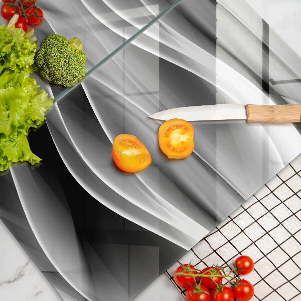 Chopping board Abstraction of smoke lines