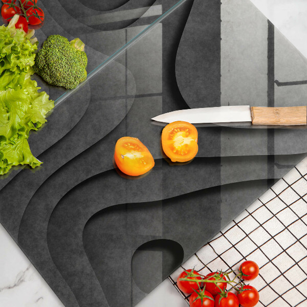 Chopping board 3D stone shapes