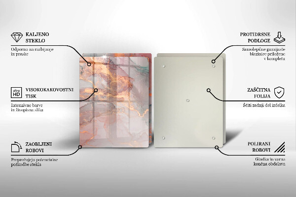 Chopping board Marble with gold