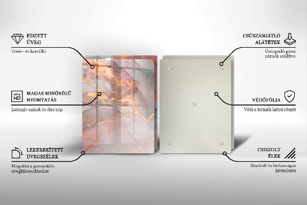 Chopping board Marble with gold