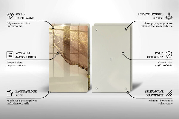 Chopping board Abstraction gold