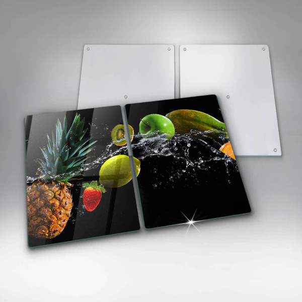 Chopping board Fruits in water