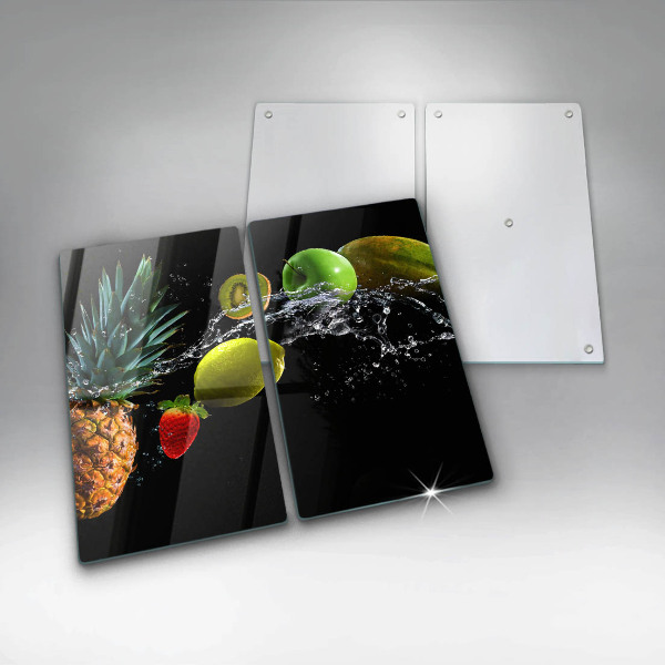 Chopping board Fruits in water