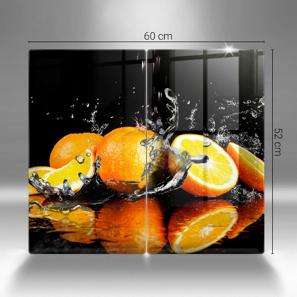 Chopping board Juicy fruit oranges