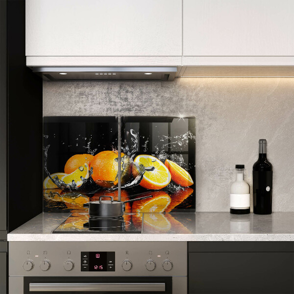 Chopping board Juicy fruit oranges