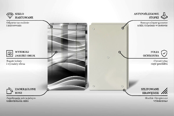 Chopping board Abstraction mild lines