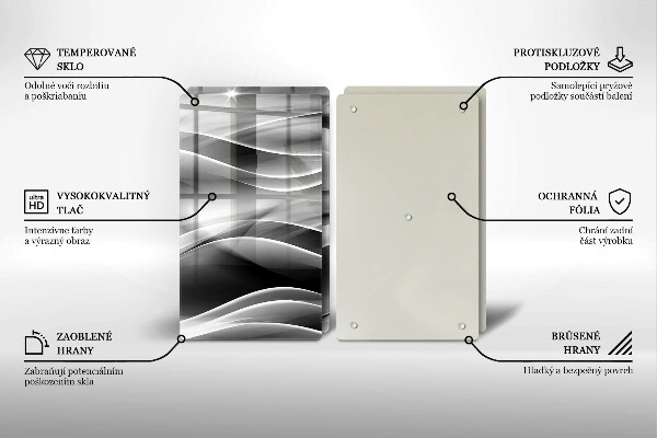 Chopping board Abstraction mild lines