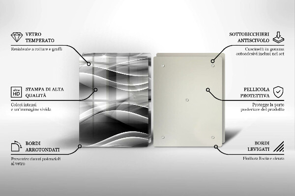Chopping board Abstraction mild lines