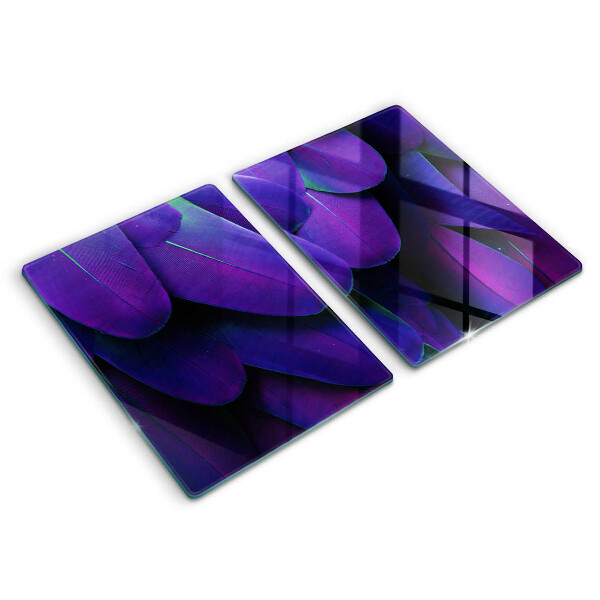 Chopping board Neon feathers