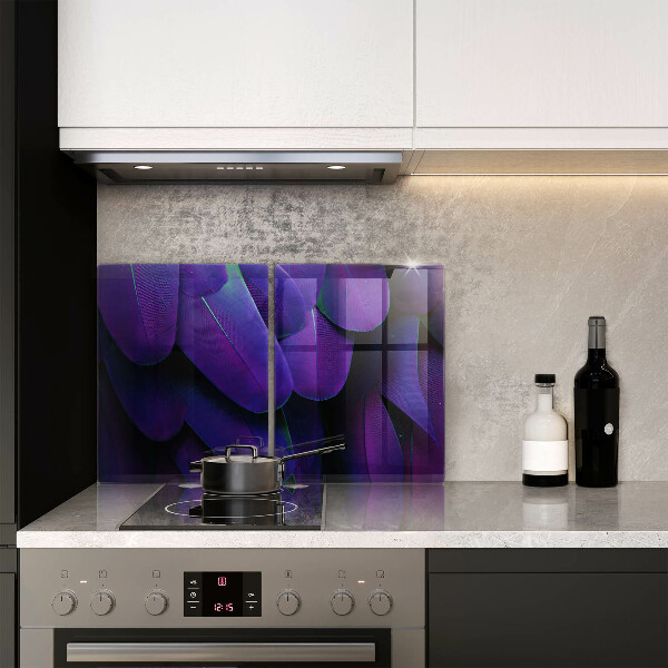 Chopping board Neon feathers