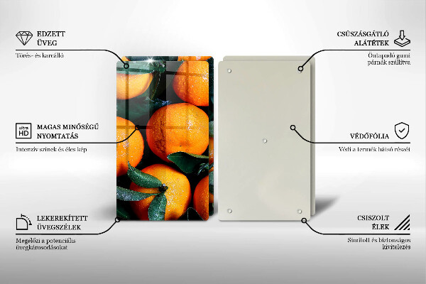 Chopping board Fruit oranges