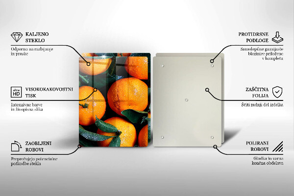 Chopping board Fruit oranges
