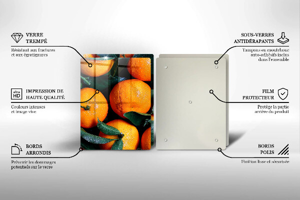 Chopping board Fruit oranges