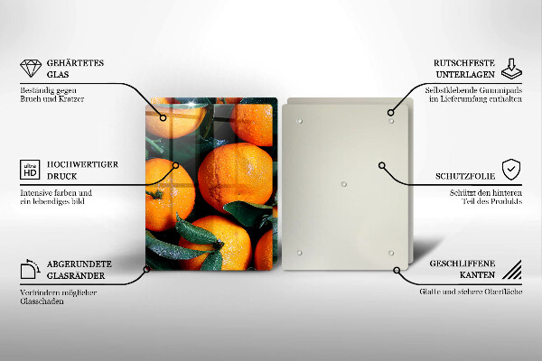 Chopping board Fruit oranges