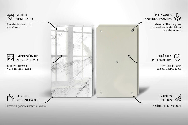 Chopping board Elegant marble texture