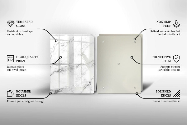 Chopping board Elegant marble texture