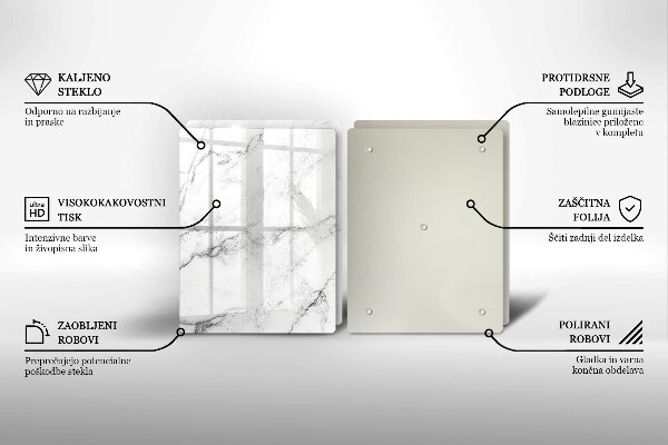 Chopping board Elegant marble texture