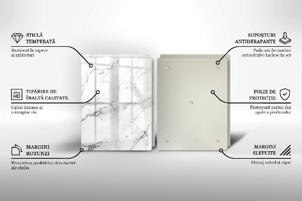 Chopping board Elegant marble texture