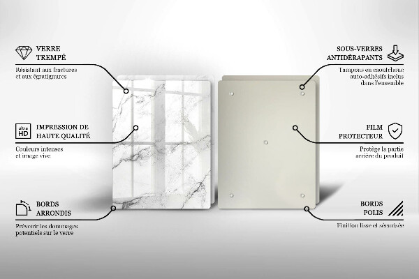 Chopping board Elegant marble texture
