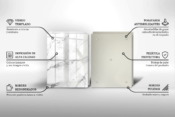 Chopping board Elegant marble texture