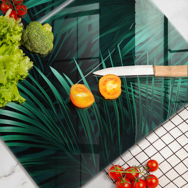 Chopping board Wild jungle leaves