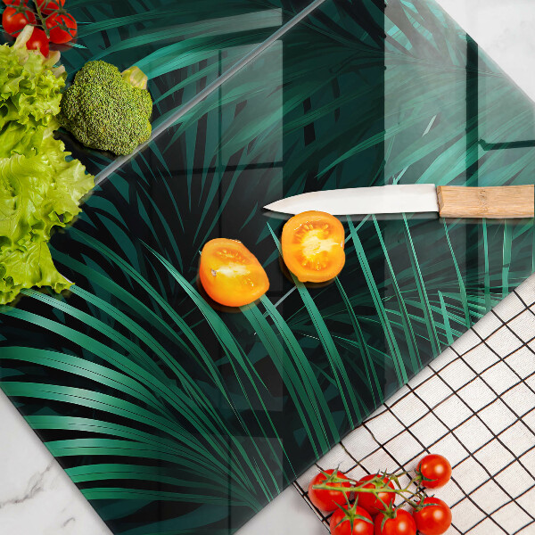 Chopping board Wild jungle leaves