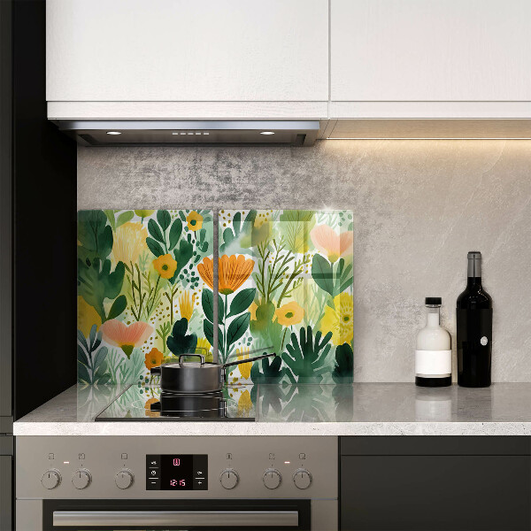 Chopping board Painted flowers